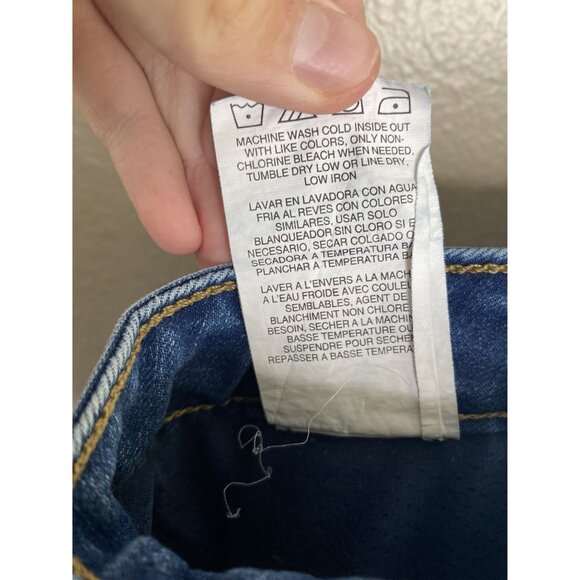 Lee Womens Denim Mid rise Skort 18M regular fit jean button zipper polyester - Picture 5 of 7